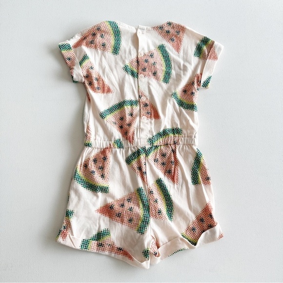Baby Gap Romper Shorts Watermelon Print Little Girls 4 Toddler - Picture 5 of 7
